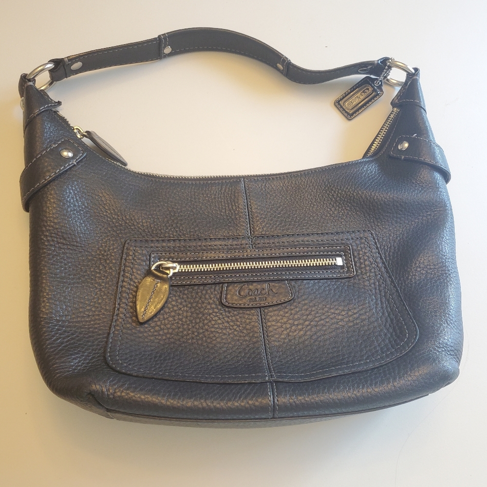 Coach Penelope 14680 Black Pebbled Leather Hobo